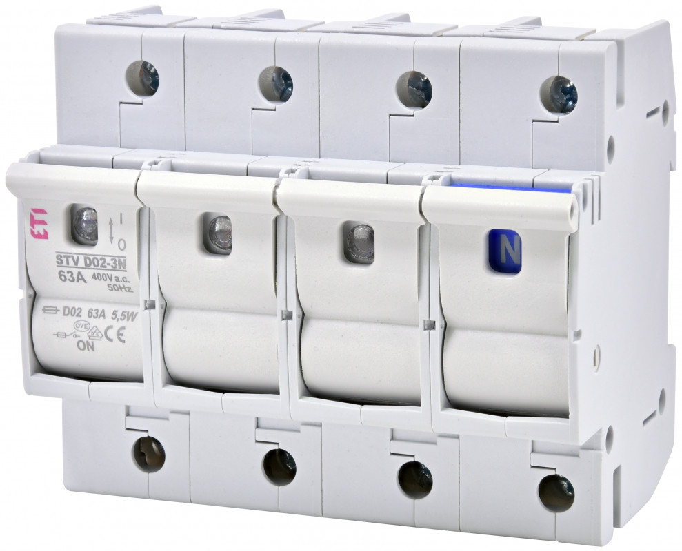 comutator cu siguranta stv d02 63a 3p+n 002271005